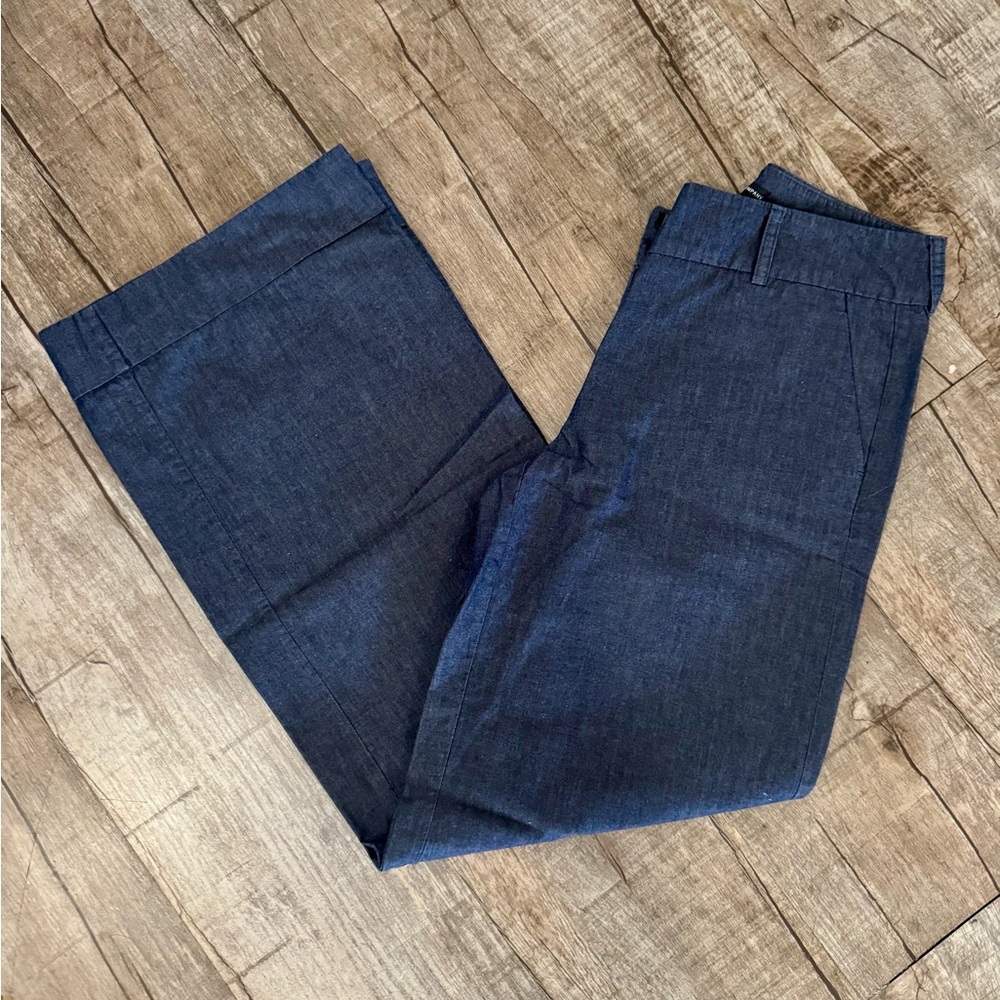 New York & Company Women's Wide Leg Imitation Denim Dress Pants – Size 2 Average